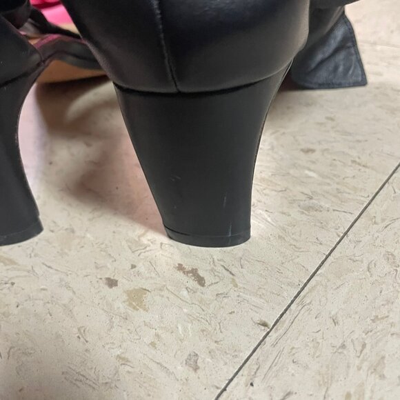 30 CROSBY DEREK LAM Womens Sz 8.5M Leather Ankle Strap Kitten Heel Sandals - Picture 9 of 12